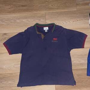 Vintage 90s Gear for Sports Alaska Polo Rugby Shirt Purple Colorblock Size L